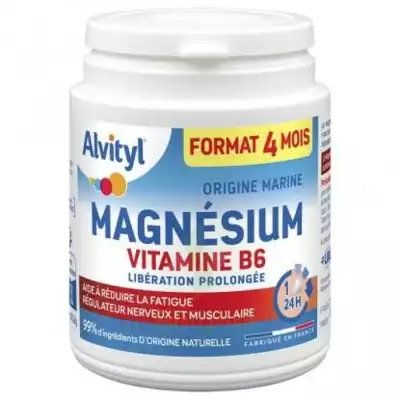 Alvityl Magnésium Vitamine B6 Libération Prolongée Comprimés Lp Pot/120 à Mimizan